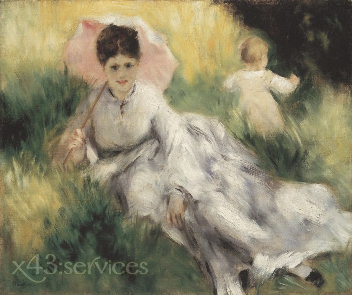 Auguste Renoir - Frau mit Sonnenschirm